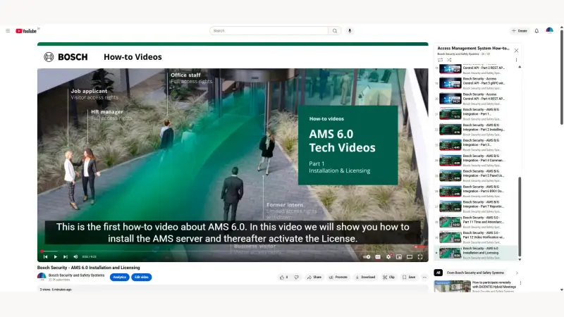Access Management Systems (AMS) 6.0 How-to videos