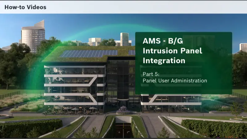 AMS B/G Integration - Part 5 Panel User Administration