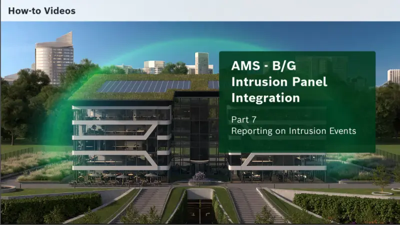 AMS B/G Integration - Part 7 Reporting on Intrusion Events